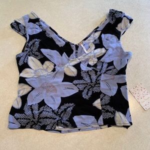 NWT Free People Floral Crop Top
